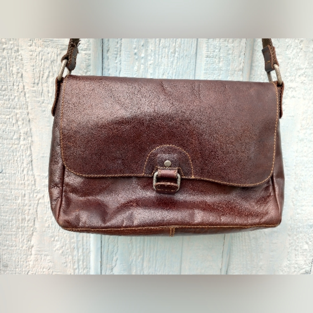Jack Georges Beautiful Leather Crossbody Saddlebag